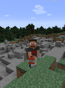 HolySmoke holding a box of TNT